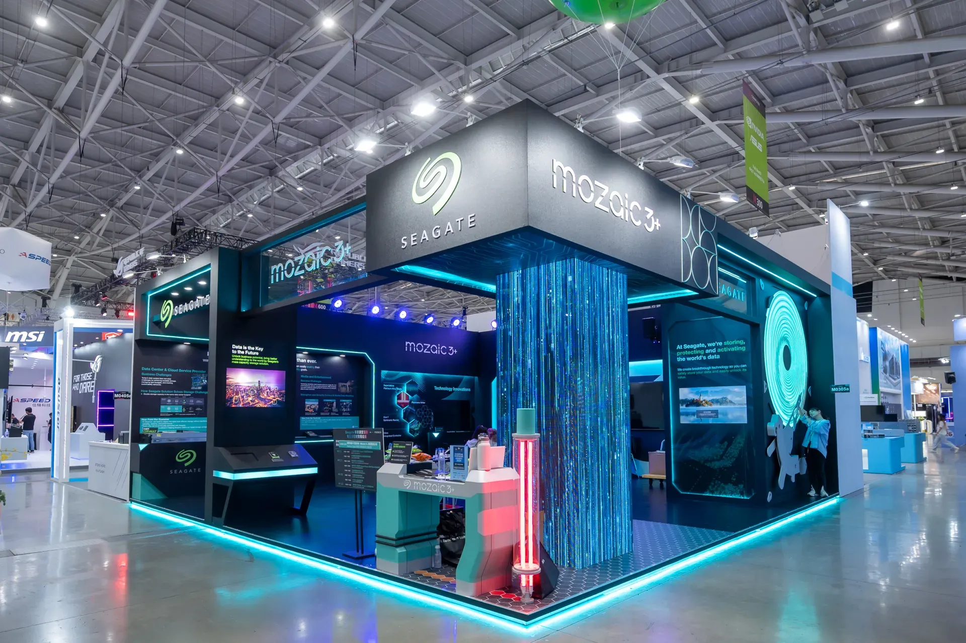 Seagate 台北國際電腦展 展位設計