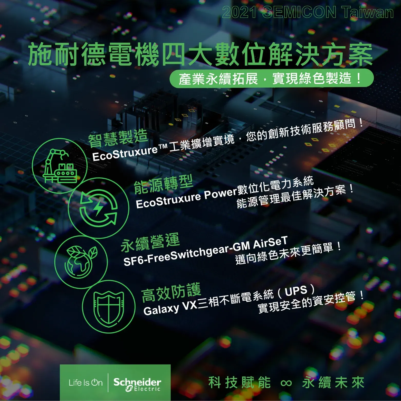 Schneider Electric Taiwan Facebook 貼文,EcoStruxure 解決方案介紹